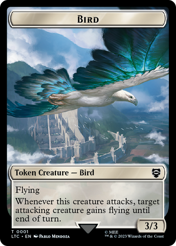 Bird // Goat Token [The Lord of the Rings: Tales of Middle-Earth Commander Tokens]