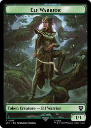 Elf Warrior // Insect Double Sided Token [The Lord of the Rings: Tales of Middle-Earth Commander Tokens]