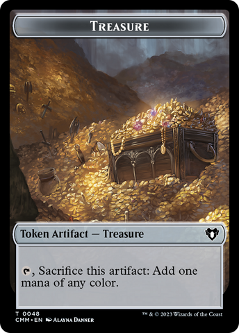 Treasure // Cat (0005) Double-Sided Token [Commander Masters Tokens]
