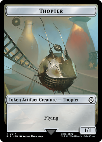 Thopter // Junk Double-Sided Token [Fallout Tokens]