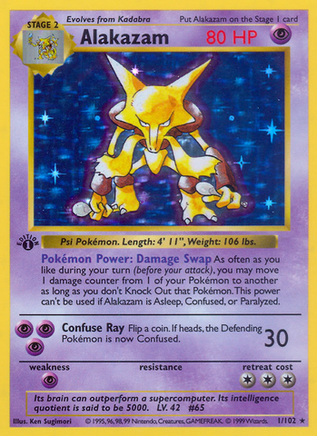 Alakazam (1/102) [Base Set 1st Edition]