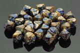 Gemini: 12mm D6 Blue Gold/White (36)