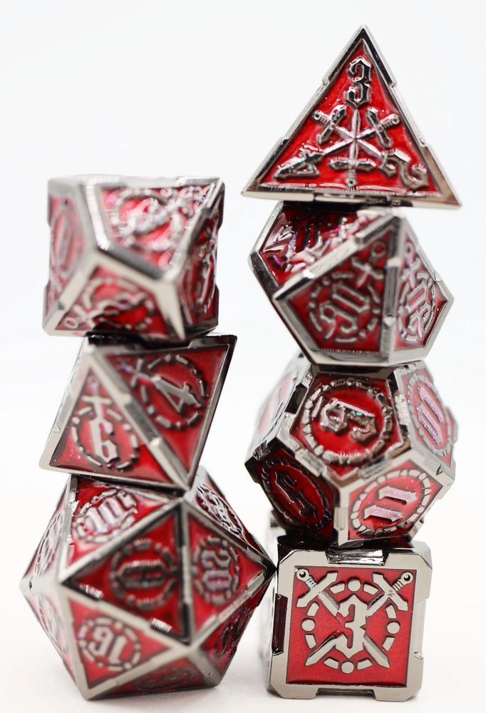 BLOOD SWORD RPG METAL DICE SET