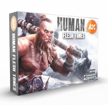 AK-Interactive: 3rd Gen Acrylics - Human Flesh Tones Paint Set