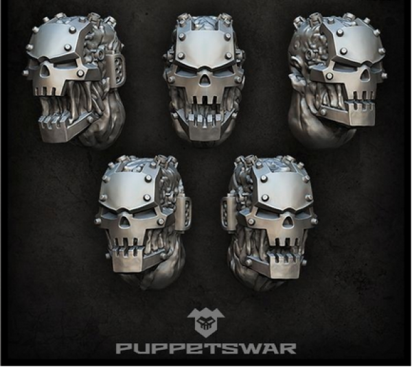 Puppets War Accessories: Iron Mutants Heads (5)