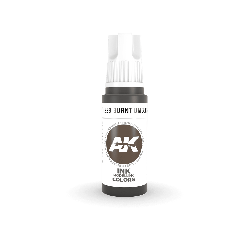 AK-Interactive: 3rd Gen Acrylics - Burnt Umber Ink