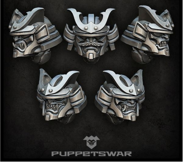Puppets War Accessories: Loyal Daimyo Helmets (5)