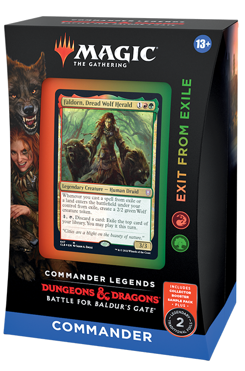 MTG Battle for Baldur's Gate Commander Decks: Exit from Exile