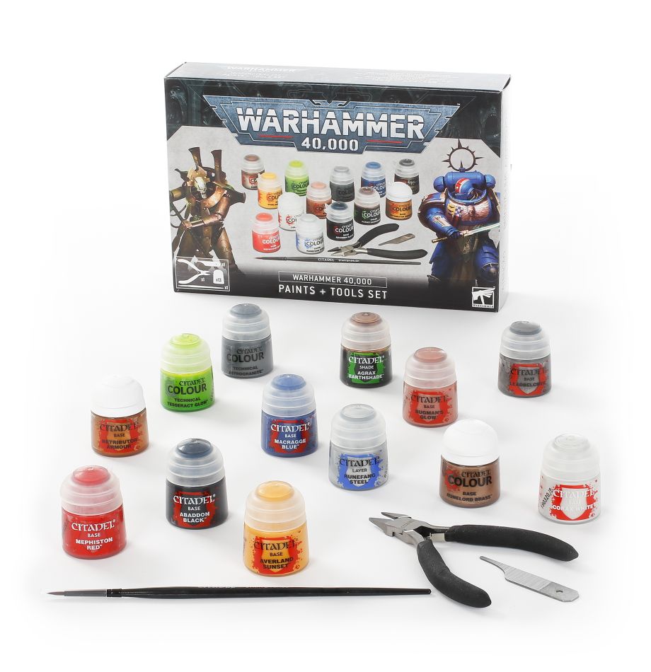 Warhammer 40k: Paint + Tools Set