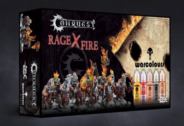 Rage X Warcolours Paint Set - Flame Bezerkers - Dweghom