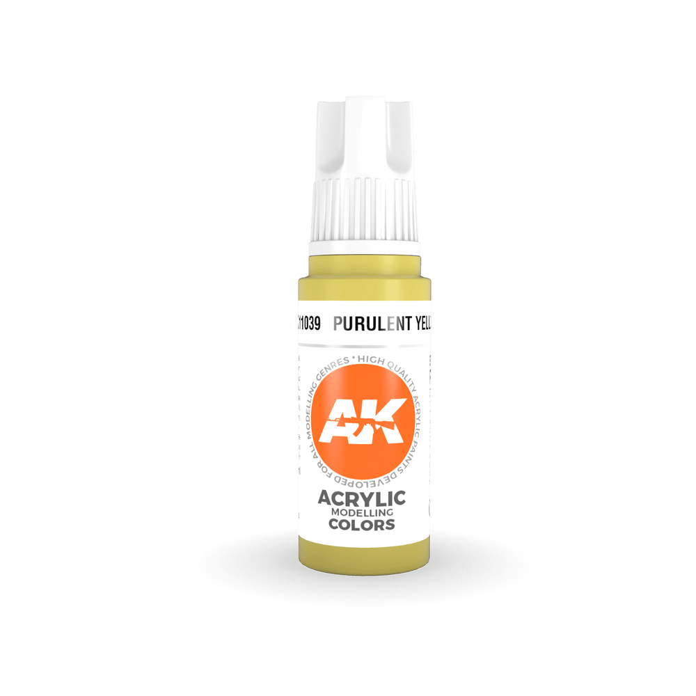 AK-Interactive: 3rd Gen Acrylics - Purulent Yellow
