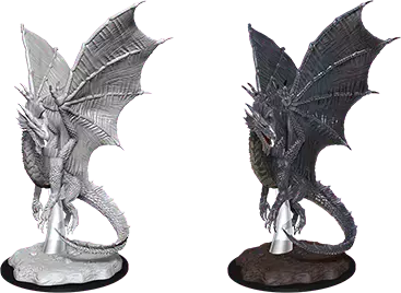 Dungeons & Dragons Nolzur's Marvelous Miniature Young Silver Dragon