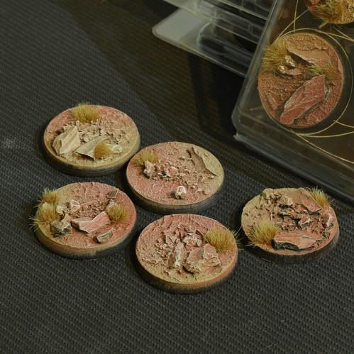 Gamer Grass- Battle Ready Bases: Badlands Round 40mm