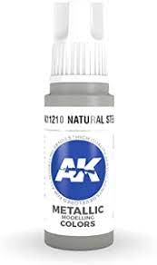 AK-Interactive: 3rd Gen Acrylics - Natural Steel