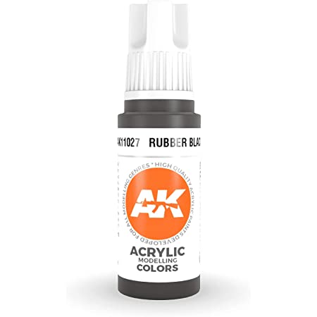 AK-Interactive: 3rd Gen Acrylics - Rubber Black