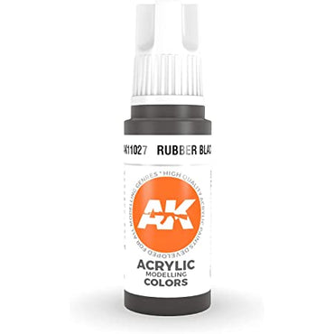 AK-Interactive: 3rd Gen Acrylics - Rubber Black