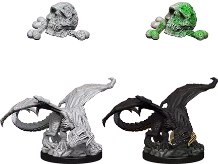 Dungeons & Dragons Nolzur's Marvelous Miniature Wyrmling Black Dragon