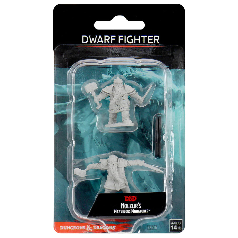 D&D NOLZUR’S MARVELOUS MINIATURES: DWARF MALE FIGHTER