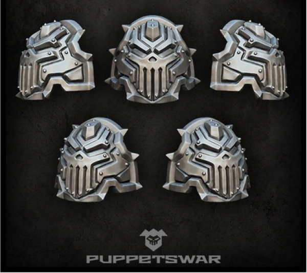 Puppets War Accessories: Iron Skull Shoulder Pads (5)