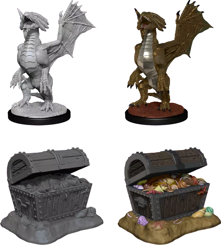Dungeons & Dragons Nolzur's Marvelous Miniature Wyrmling Bronze Dragon PileSea