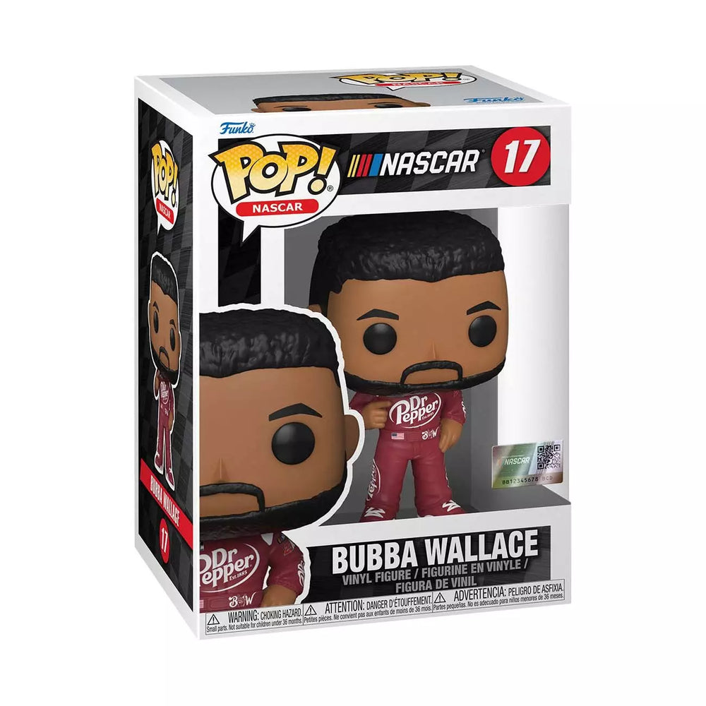 Funko POP! NASCAR: Bubba Wallace (Dr Pepper Uniform) Vinyl Figure