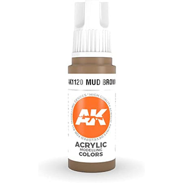 AK-Interactive: 3rd Gen Acrylics - Mud Brown