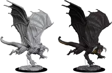 Dungeons & Dragons Nolzur's Marvelous Miniature Young Black Dragon