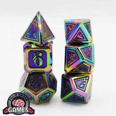 ALCHEMIST METALS RPG DICE SET: BURNT OPAL