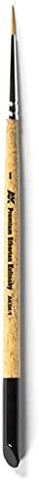 AK Interactive Premium Siberian Kolinsky Brush 1 - Plastic Model Paints and Accessories, Item # AKSK-1