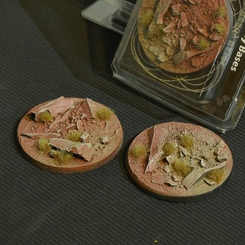 Gamer Grass- Battle Ready Bases: Badlands Round 60mm
