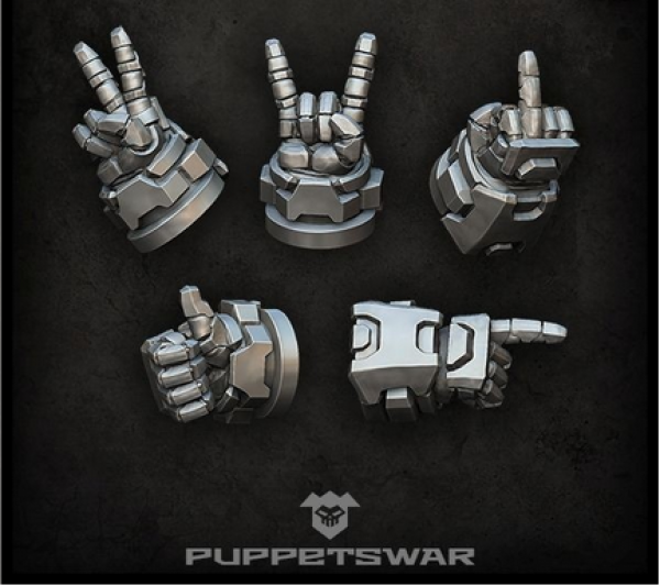 Puppets War Accessories: Hand Gestures (Right, 5)