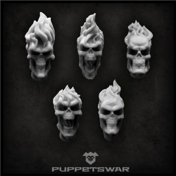 Puppets War Accessories: Burning Skulls (5)