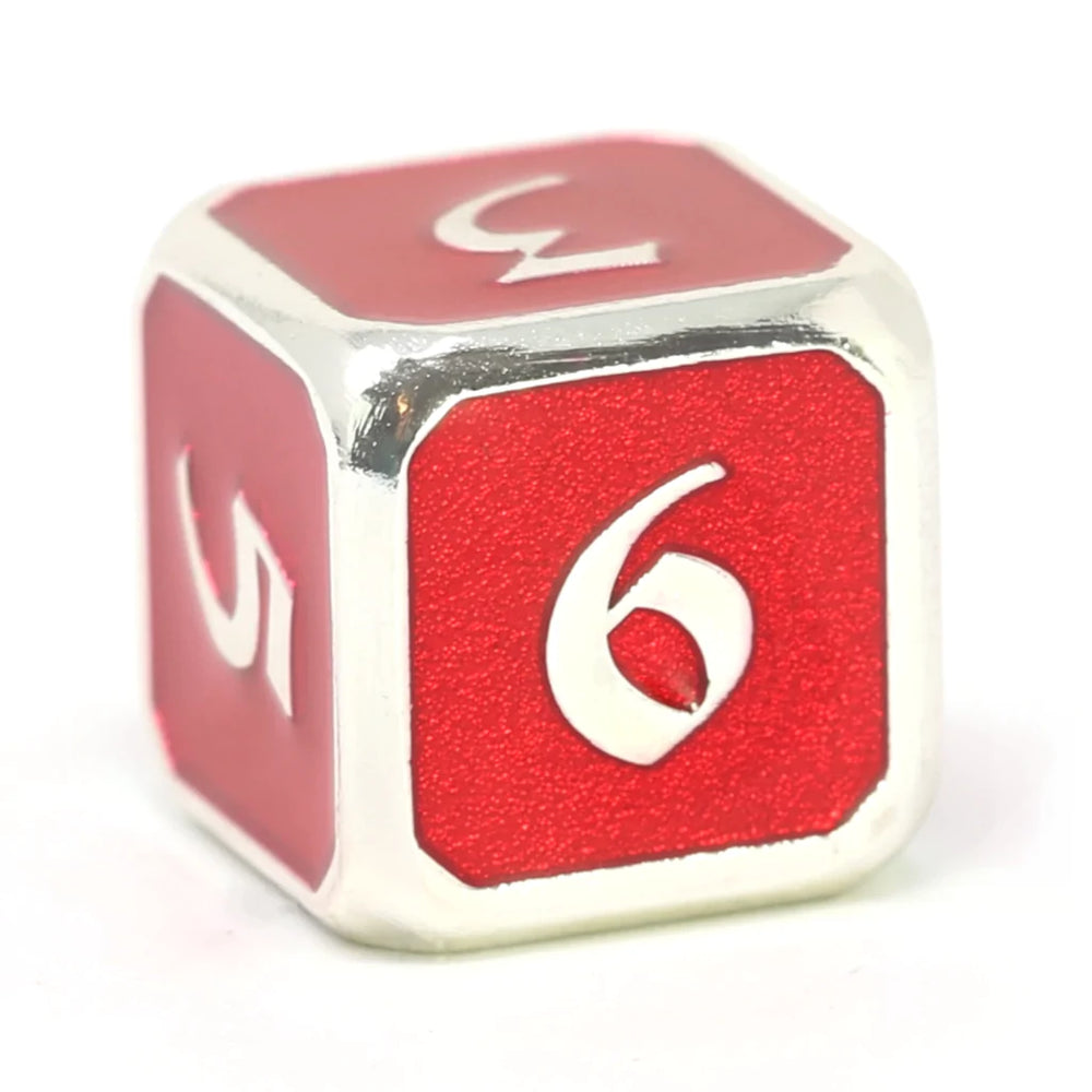 Single d6 - Mythica Platinum Ruby