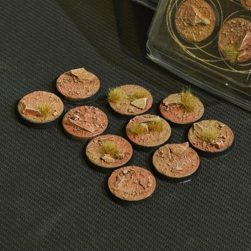 Gamer Grass- Battle Ready Bases: Badlands Round 25mm