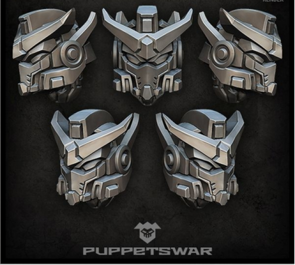 Puppets War Accessories: Mech Warrior Helmets (5)