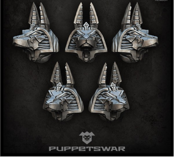 Puppets War Accessories: Anubis Heads ( 5)