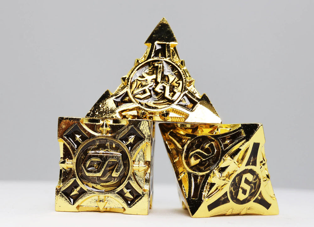 IMPERIAL GOLD ARROW RPG METAL DICE SET
