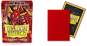 Dragon Shield Matte Mini Japanese Crimson 60 ct Card Sleeves Individual Pack