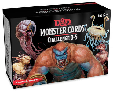 D&D Cards: Monsters Cards Challenge 0-5