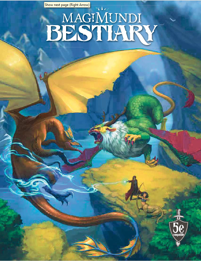 Magimundi Bestiary 5e Game Compatible