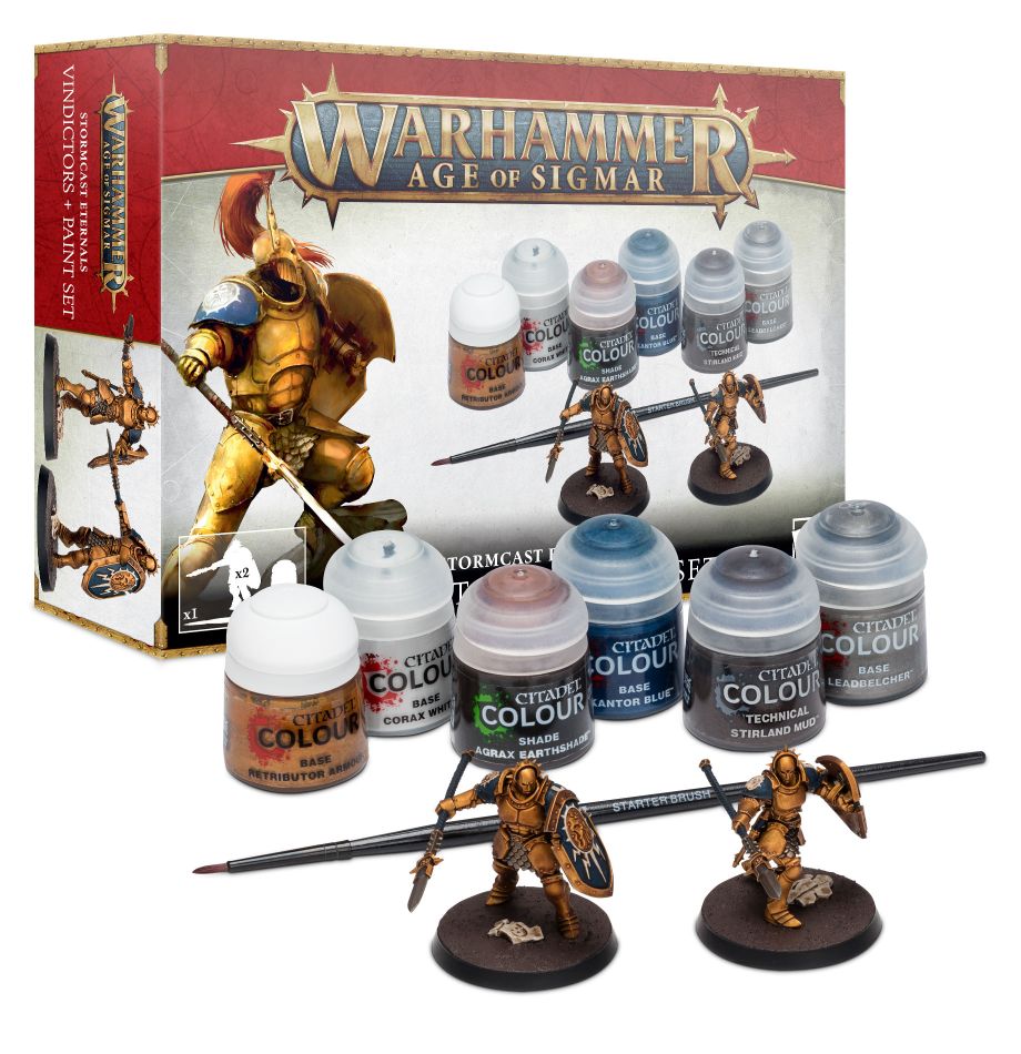 Warhammer AoS: Stormcast Eternals Vindictors + Paints Set