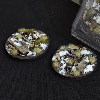 Gamer Grass- Battle Ready Bases: Winter Round 60mm