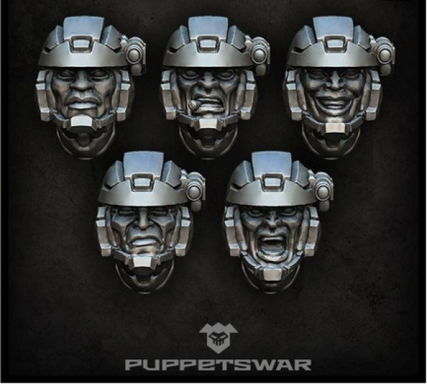 Puppets War Accessories: Trooper Heads (5)