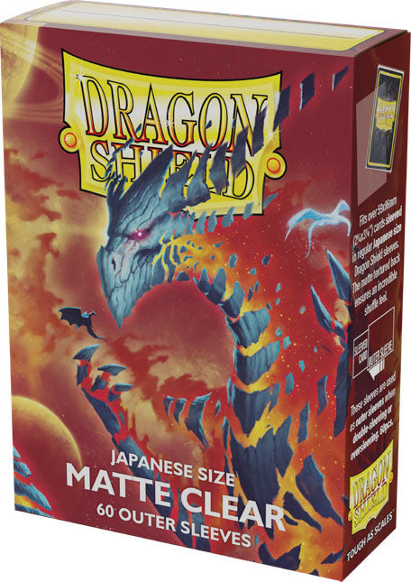 Dragon Shield 60ct Deck Protector Mini  Matte Clear Outer sizes