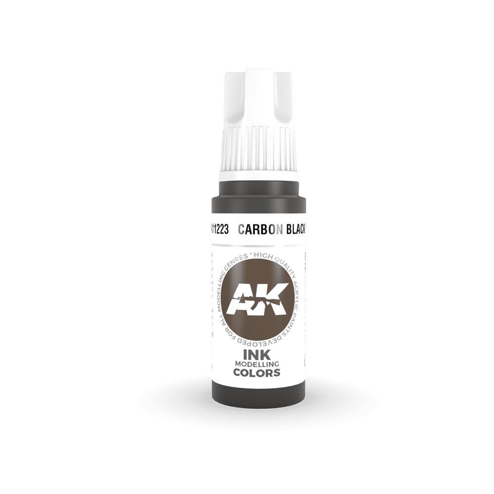 AK-Interactive: 3rd Gen Acrylics - Carbon Black Ink