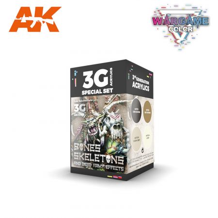 WARGAME COLOR SET. BONES AND SKELETONS.