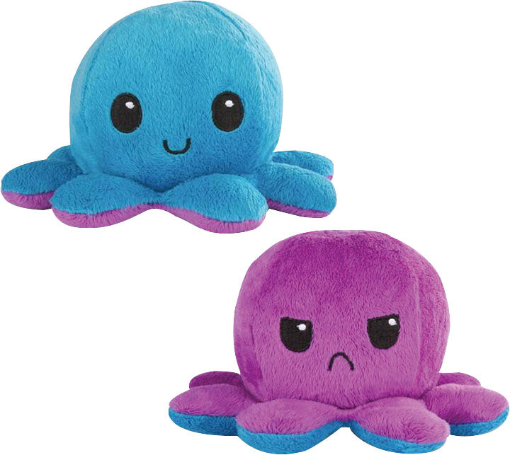 Reversible Octopus Plushie: Purple/ Blue