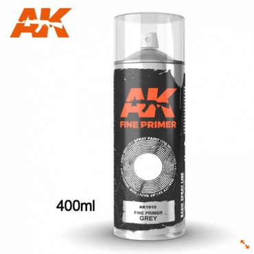 AK-Interactive: AK Sprays - Fine Primer Grey (400ml)