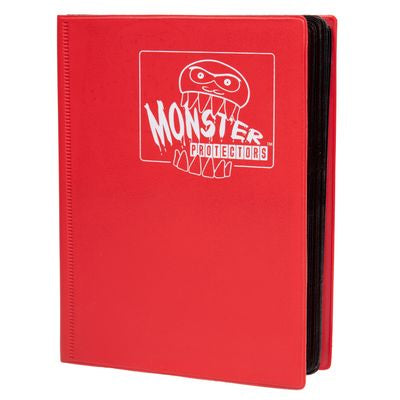 Monster Binder: 4 pocket Matte Red Binder