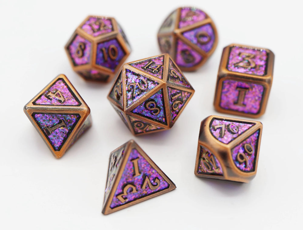 COPPER CONFETTI RPG DICE SET